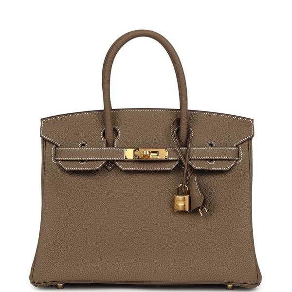 Hermes Hermes Birkin 30 Etoupe Togo Gold Hardware
