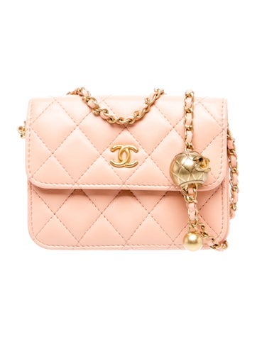 Mini Pearl Crush Clutch w/ Chain