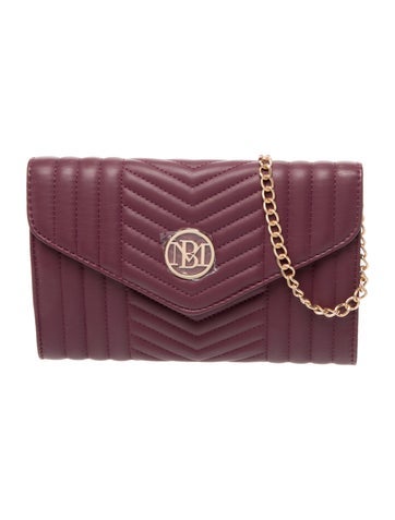 Badgley Mischka Vegan Leather Clutch