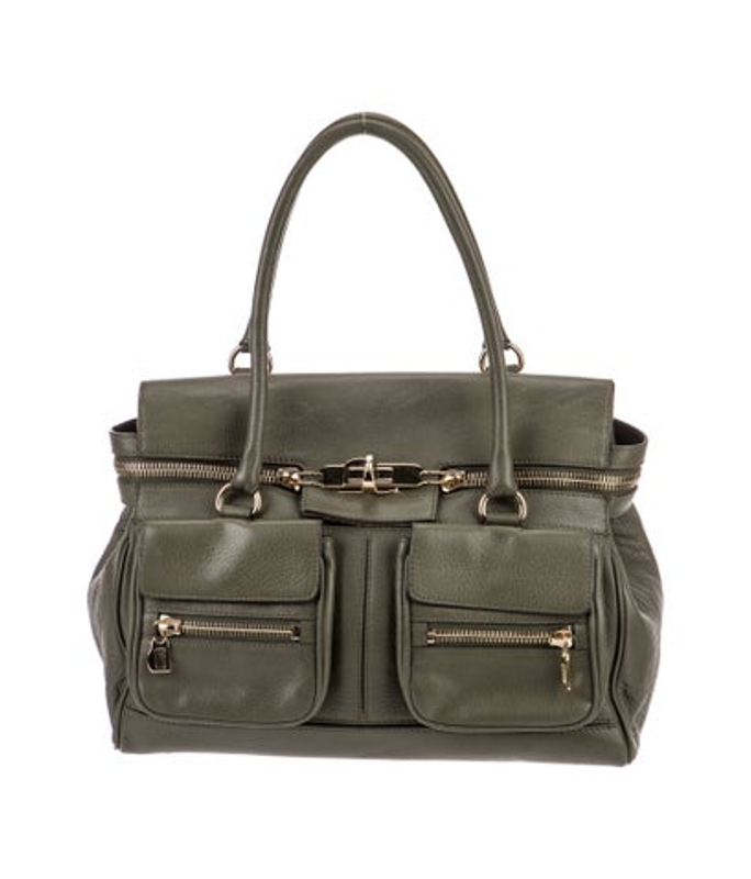 Max Mara Mara Leather Top Handle Bag