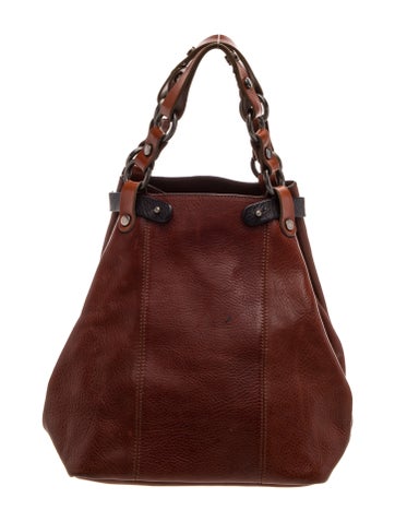 Leather Top Handle Bag Medium