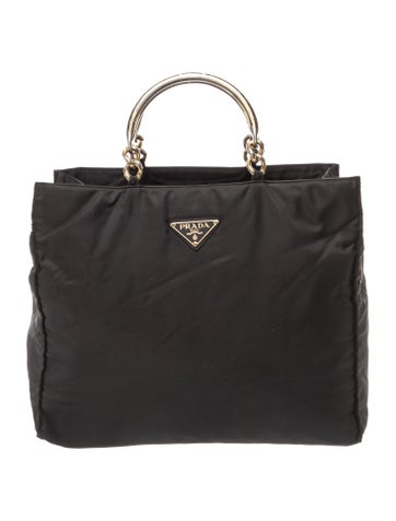 Tessuto Nylon Top Handle Bag