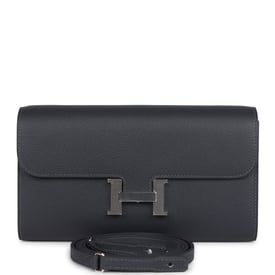 Hermes Hermes Constance Wallet To Go Ardoise Evercolor Palladium Hardware