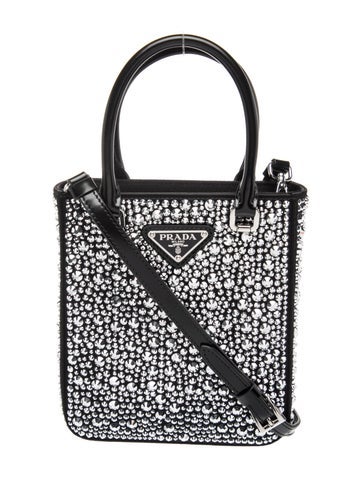 Enameled Metal Triangle Top Handle Bag