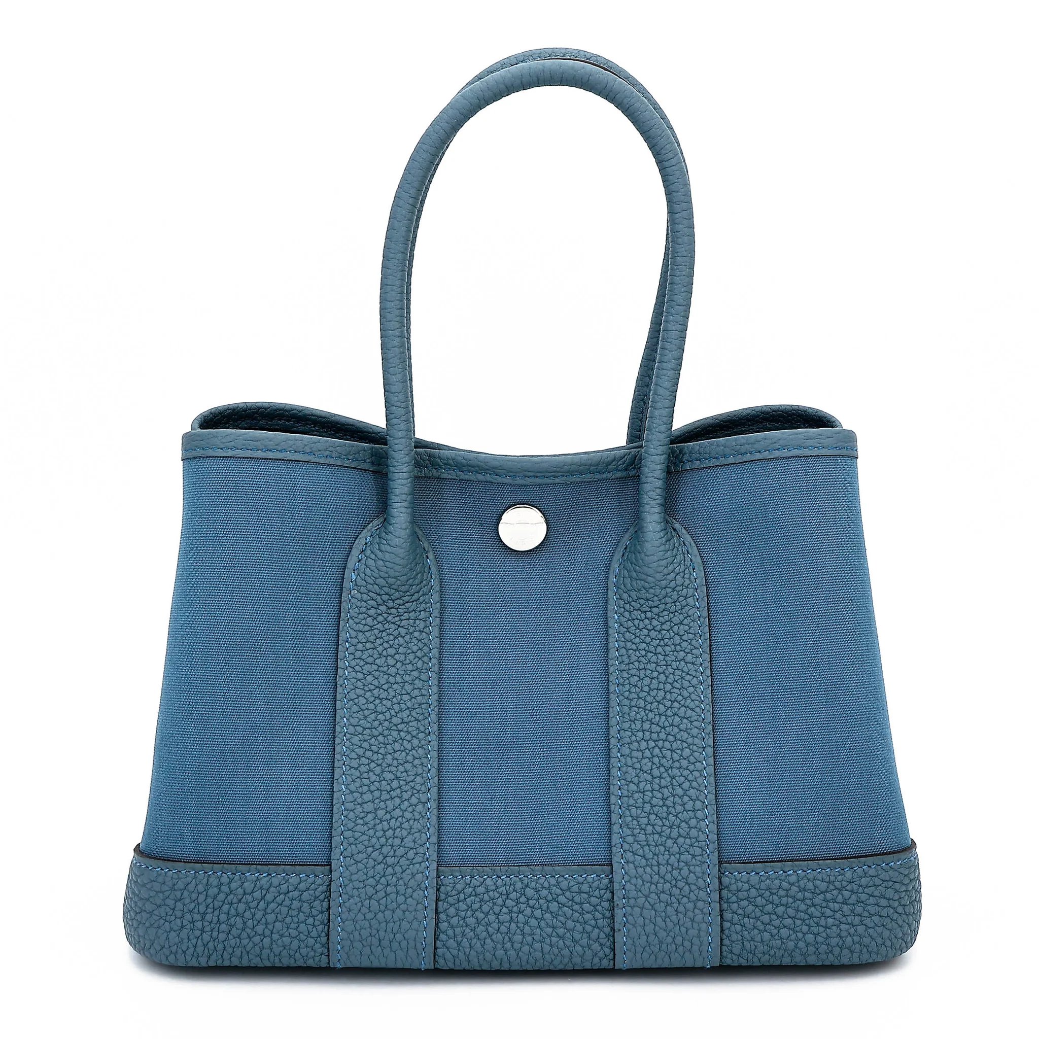 Brand New ( Rank N ) HERMÈS Neo Garden Party 23 Bleu Tempete (N7) Toile Officier canvas Negonda Palladium hardware G (2026)