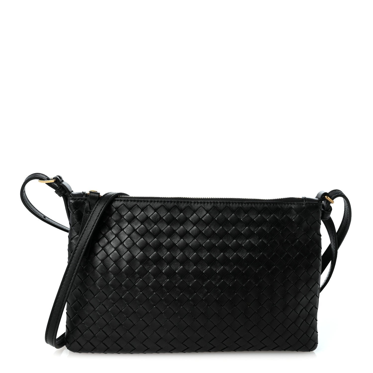 Bottega Veneta Nappa Intrecciato Medium Piccolo Pouch  Black
