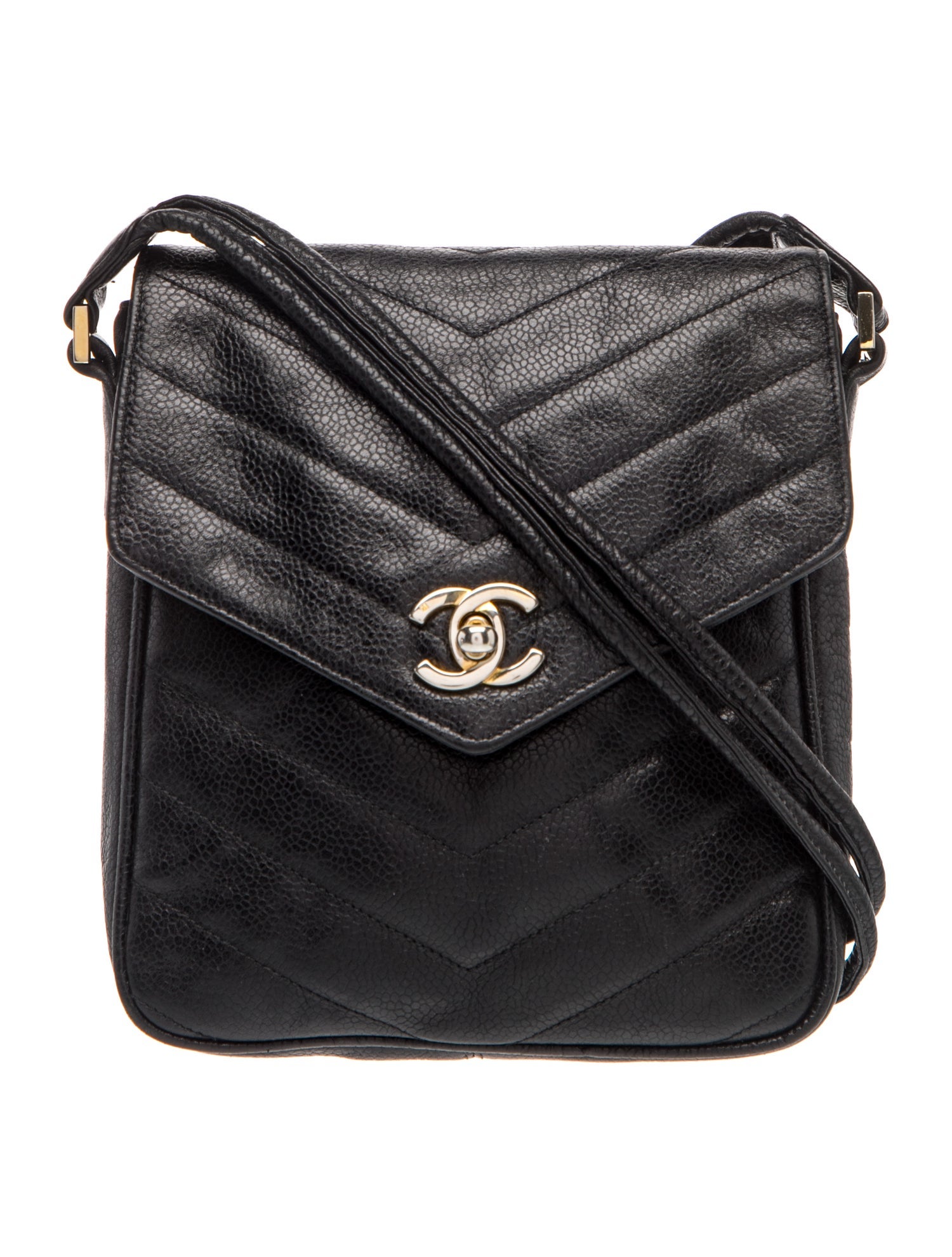 Chanel Chevron Messenger Bag