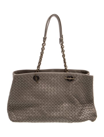 Bottega Veneta Intrecciato Chain Tote Large