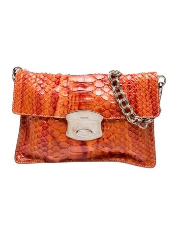 Prada Snakeskin Shoulder Bag