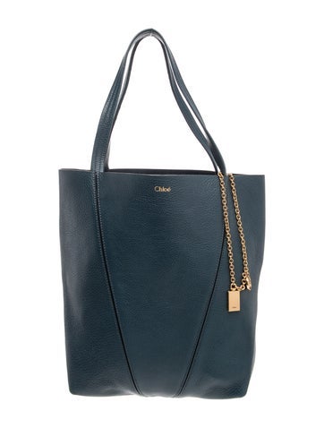 Leather Medium Spin Tote