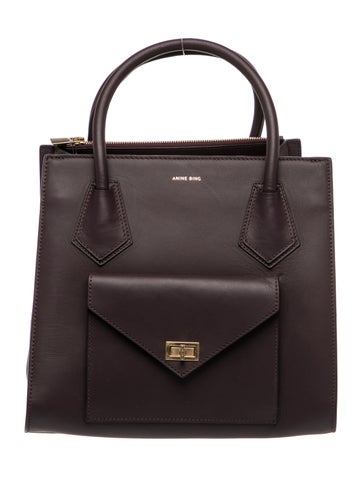 Leather Top Handle Bag