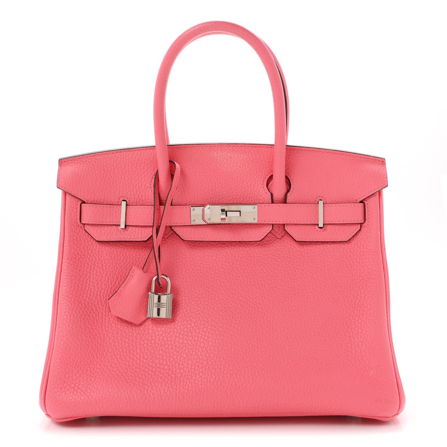 Hermes Taurillon Clemence Birkin 30 Rose Azalee