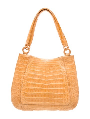 Crocodile Top Handle Bag