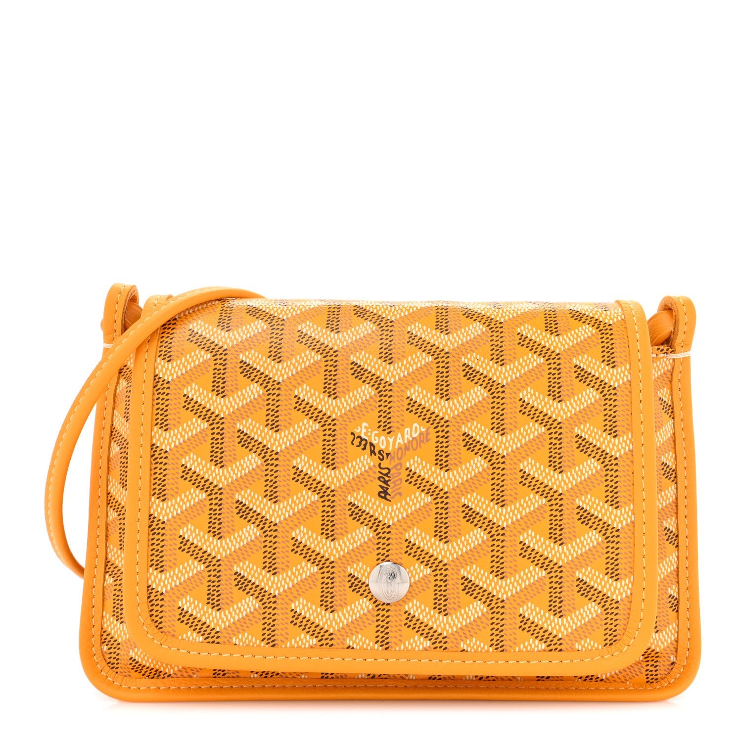 Goyard Goyardine Plumet Wallet Clutch Yellow