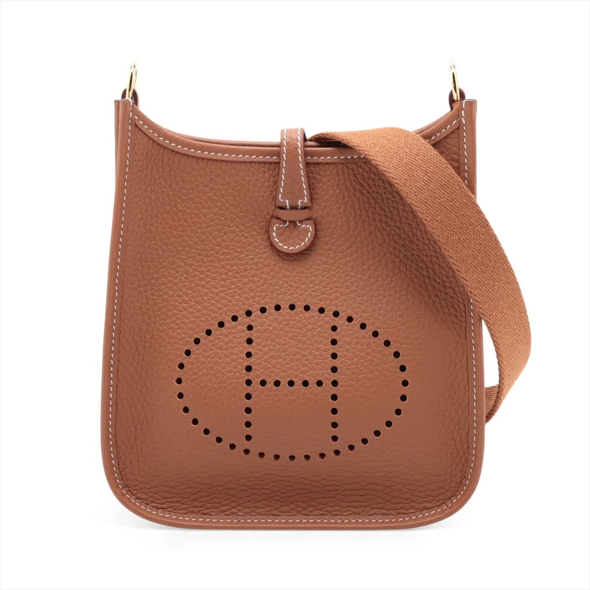 Hermès evelyn 16 TPM Amazon Taurillon Clemence Gold Gold Metal Fittings