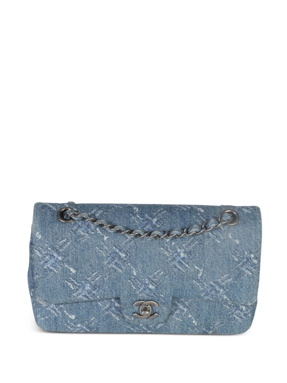 2019 Classic Flap chain printed denim bag