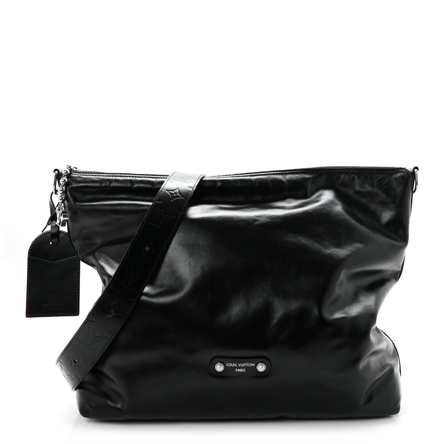Louis Vuitton LV Night Calfskin Vagabond Hobo Black