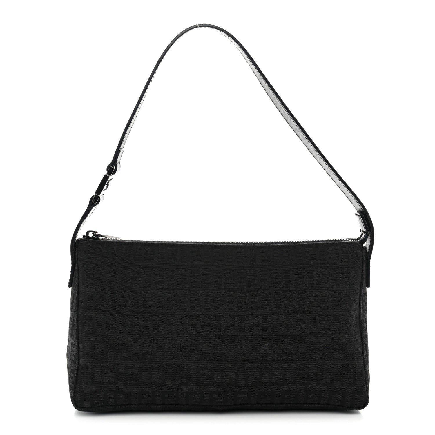 Fendi Zucchino Vitello Pochette Black