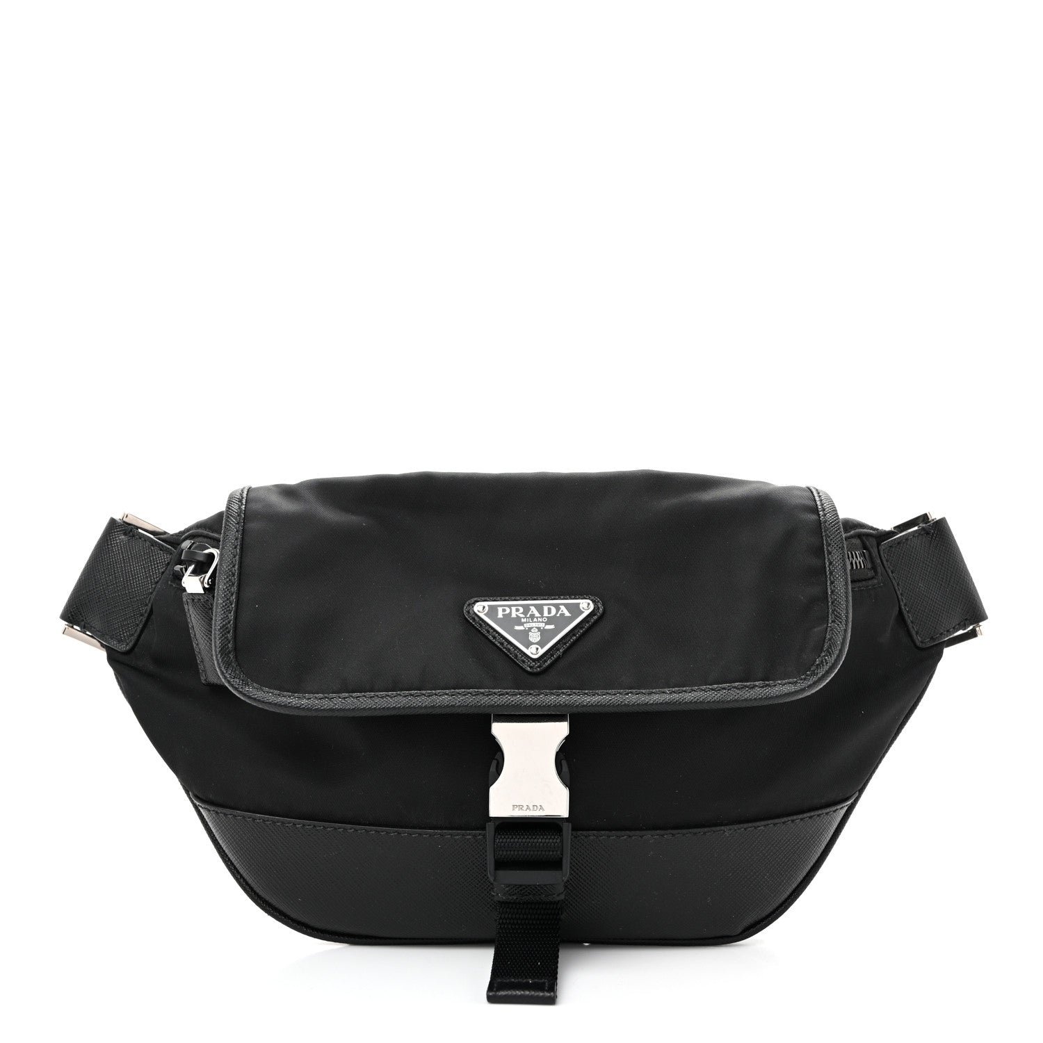 Prada Re-Nylon Saffiano Sling Bag Black