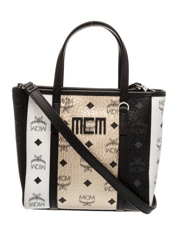MCM Monogram Top Handle Bag