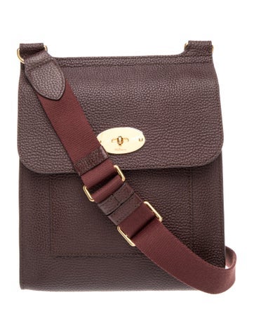 Mulberry Leather Messenger Bag