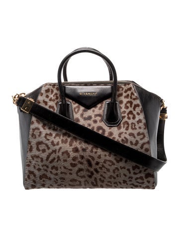 Ponyhair Small Antigona Leopard Print Pony Hair Small