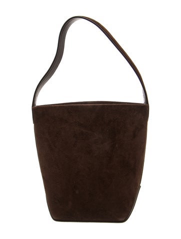 The Row Suede Small N/S Park Tote Edge