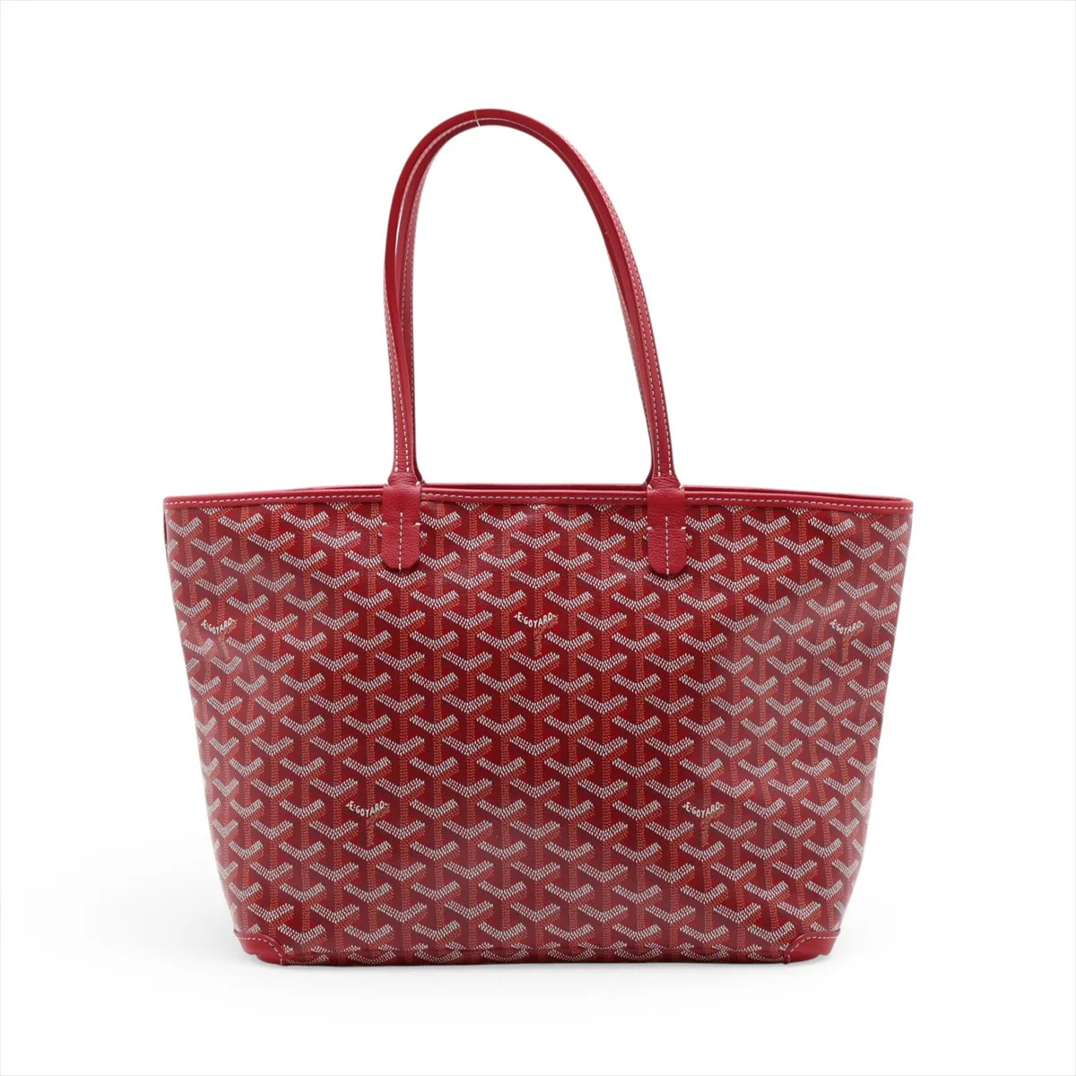 Goyard Artois PM PVC & leather Tote bag Red
