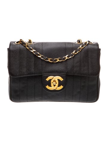 Jumbo Vertical Quilt Single Flap Bag