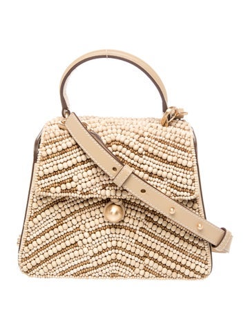 Raffia Top Handle Bag