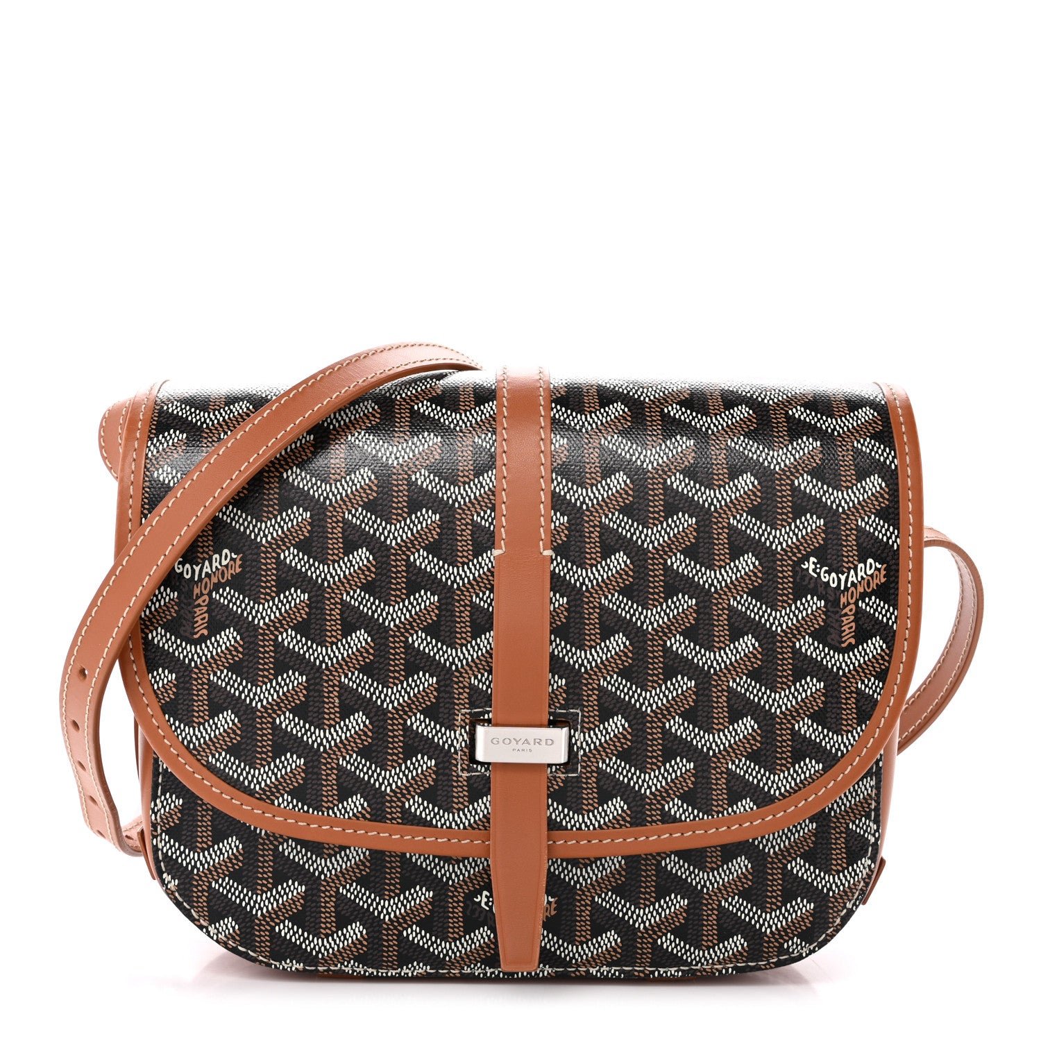 Goyard Goyard Goyardine Belvedere II PM Messenger Bag Black Gold
