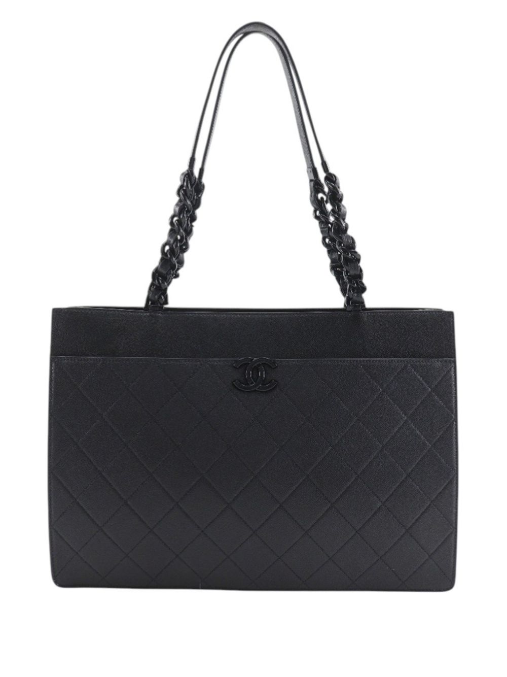 2020 Large Quilted Caviar My Everything Shopping tote bag