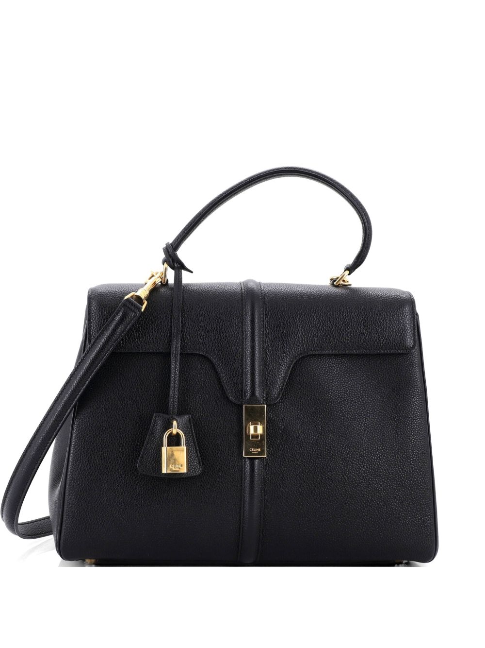 16 Top Handle Bag Grained Calfskin Medium shoulder bag