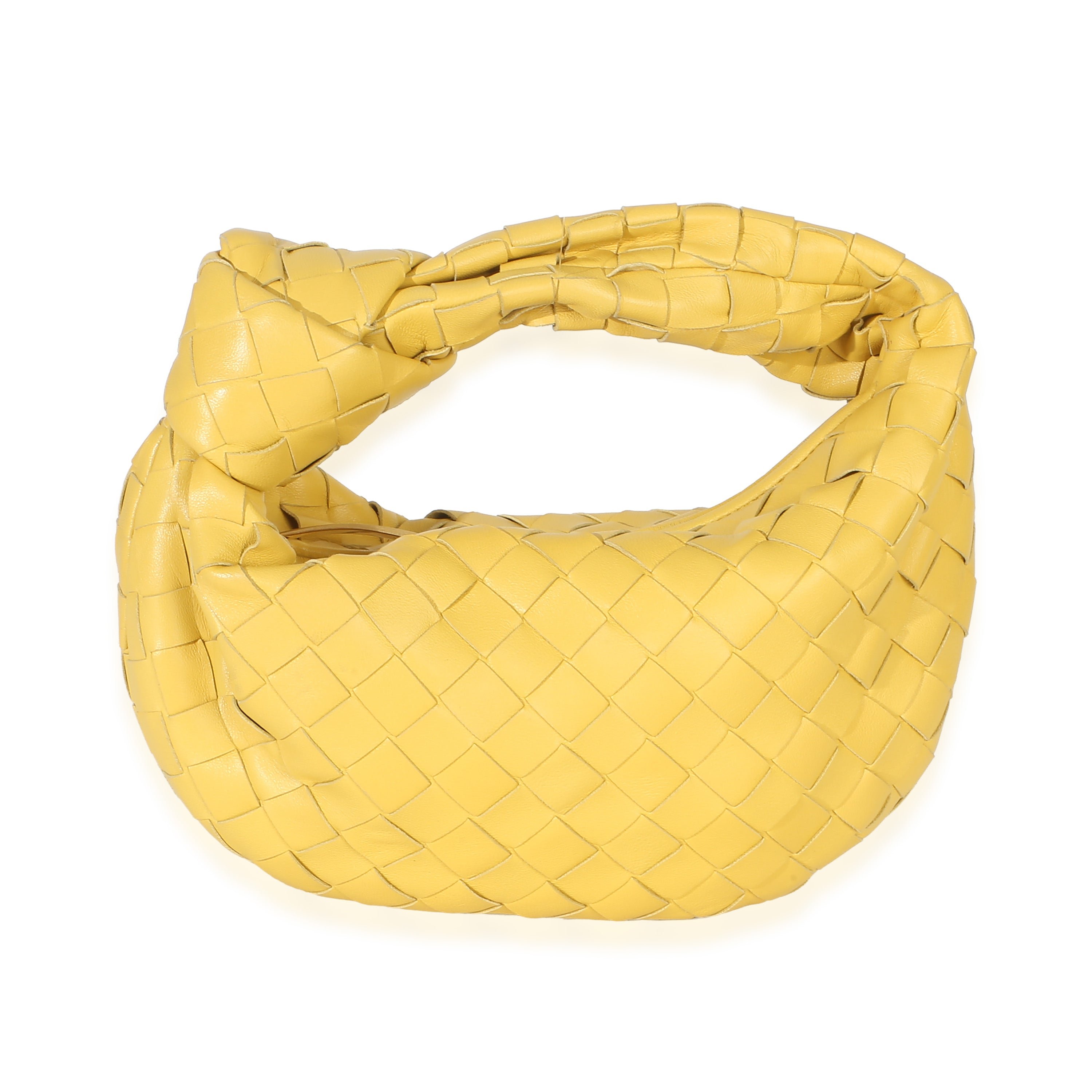 Yellow Nappa Intrecciato Mini Jodie