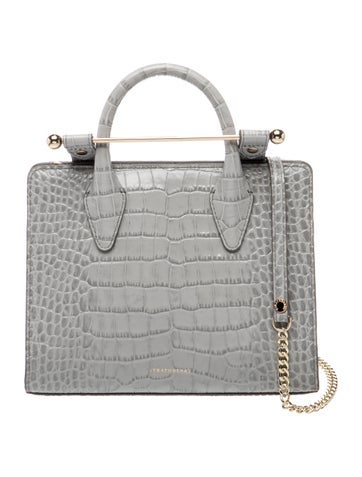 Strathberry Embossed Leather Top Handle Bag Mini