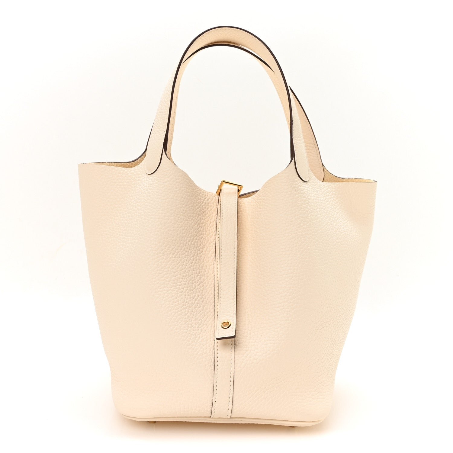 Hermes Taurillon Clemence Picotin Lock 22 MM Nata