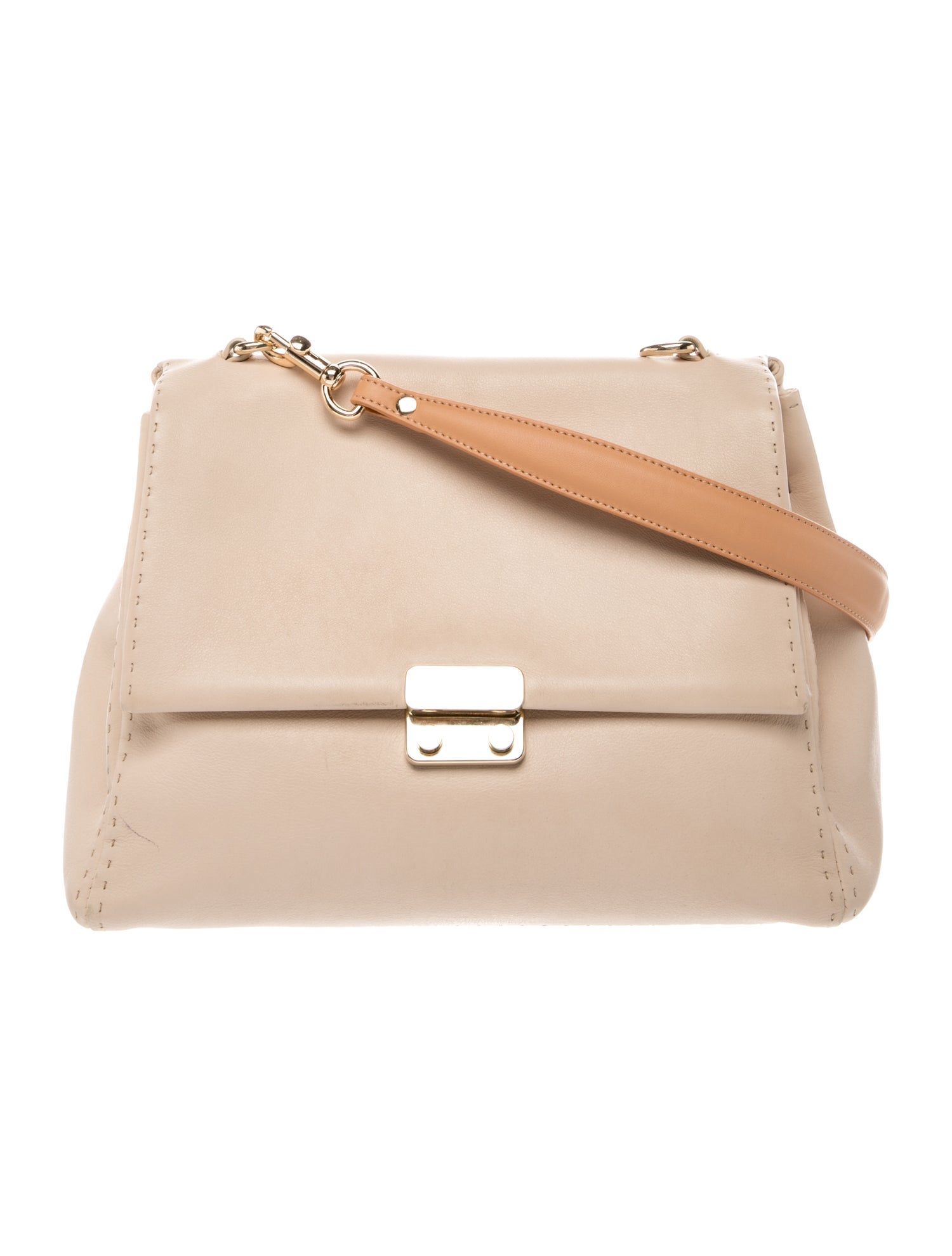 Carolina Herrera Leather Top Handle Bag