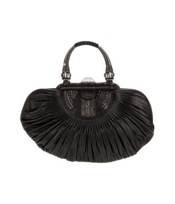 Dior Dior Leather Top Handle Bag