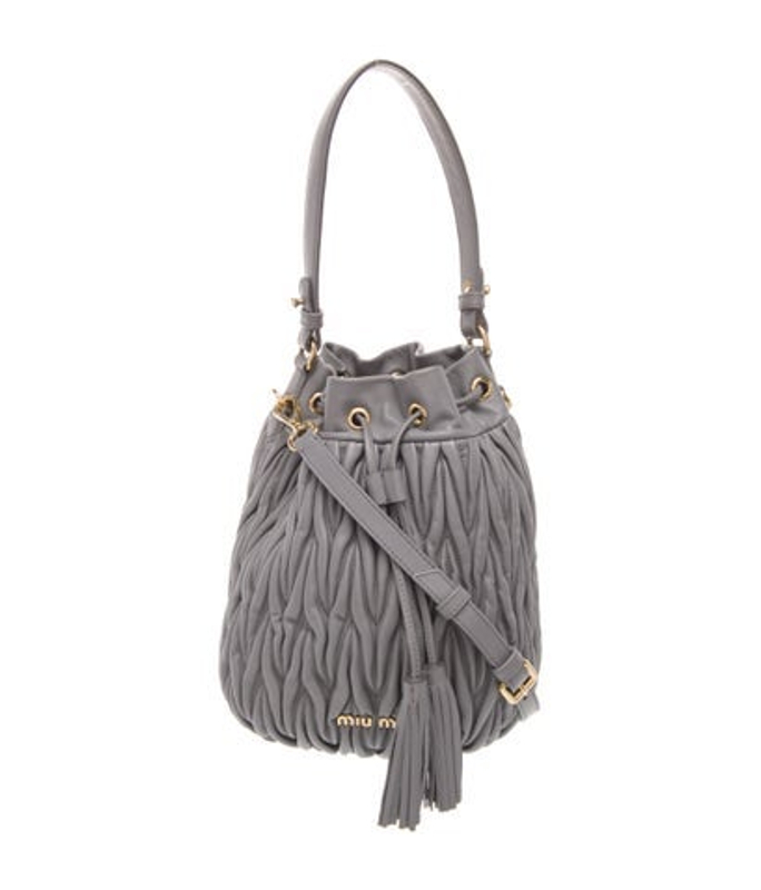 Miu Miu Miu Lambskin Bucket Bag