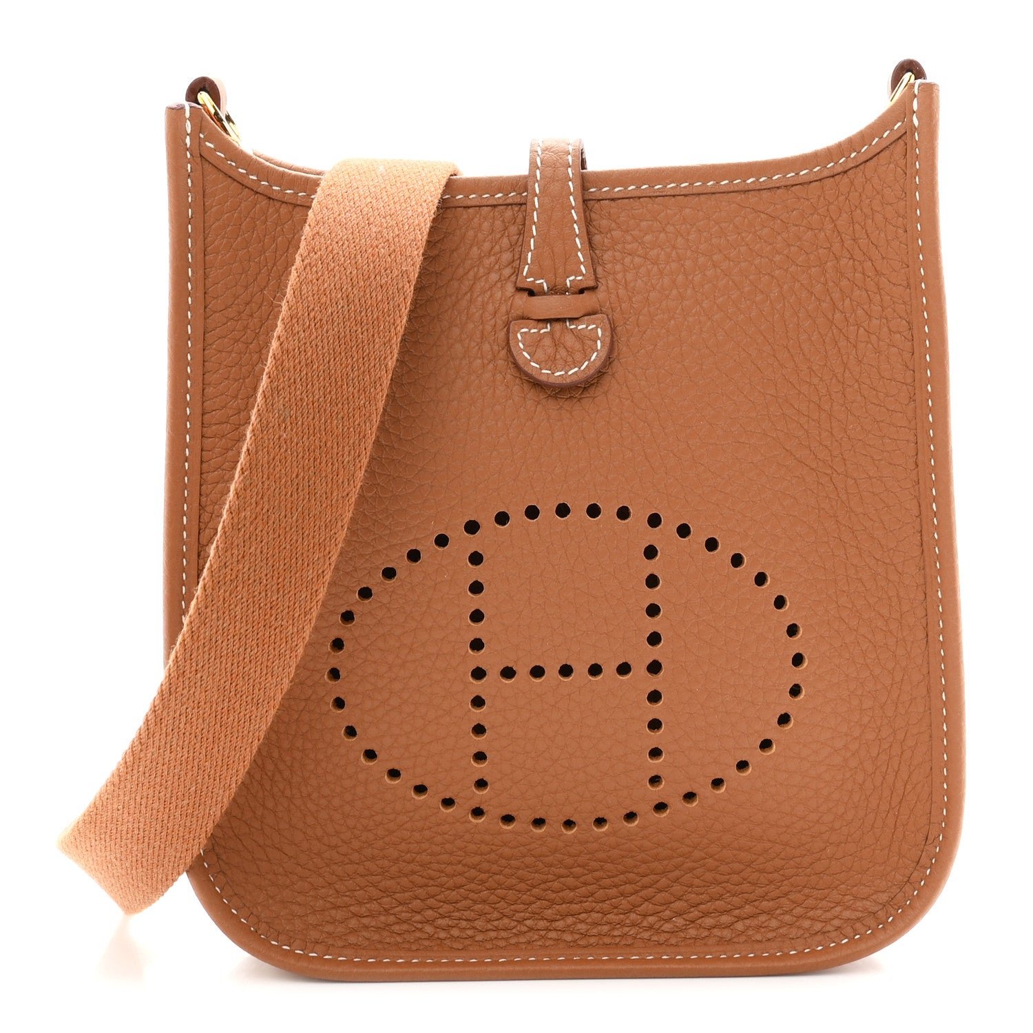 Hermes Taurillon Clemence Evelyne TPM Gold