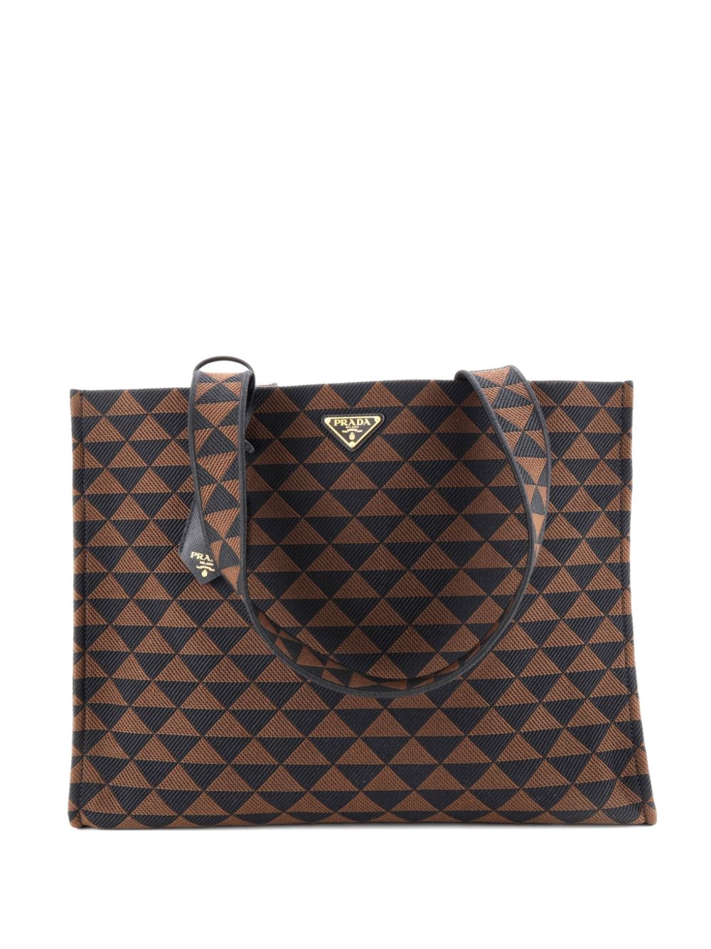 Symbole Shopper Jacquard Horizontal tote bag