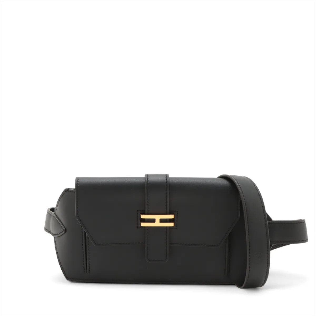 Hermès Elan Pocket 24 Veau Swift Black Gold Metal Fittings