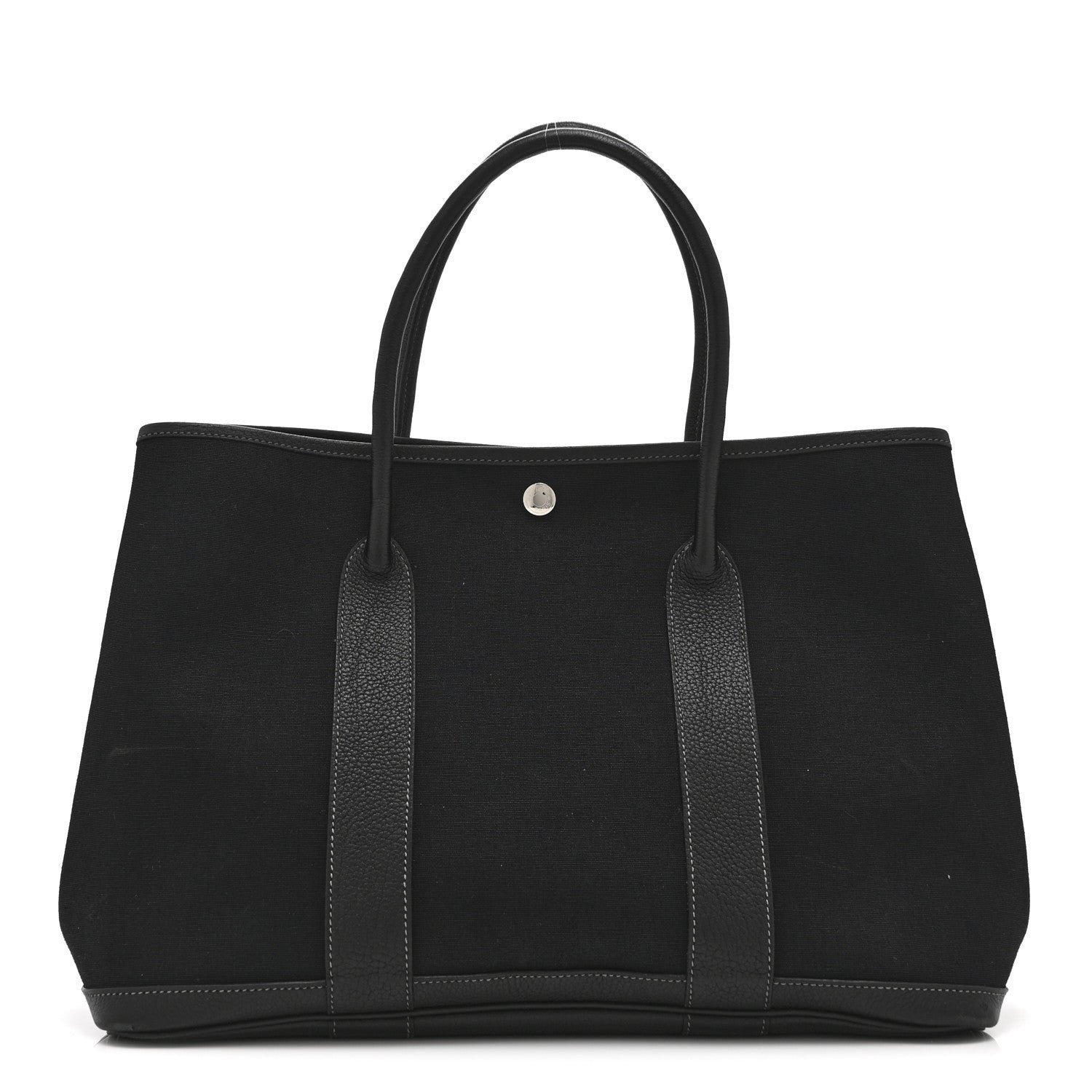 Hermes Toile Negonda Garden Party Tote 36 MM Black