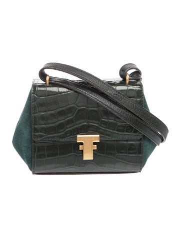 Embossed Leather Crossbody Bag w/ Tags