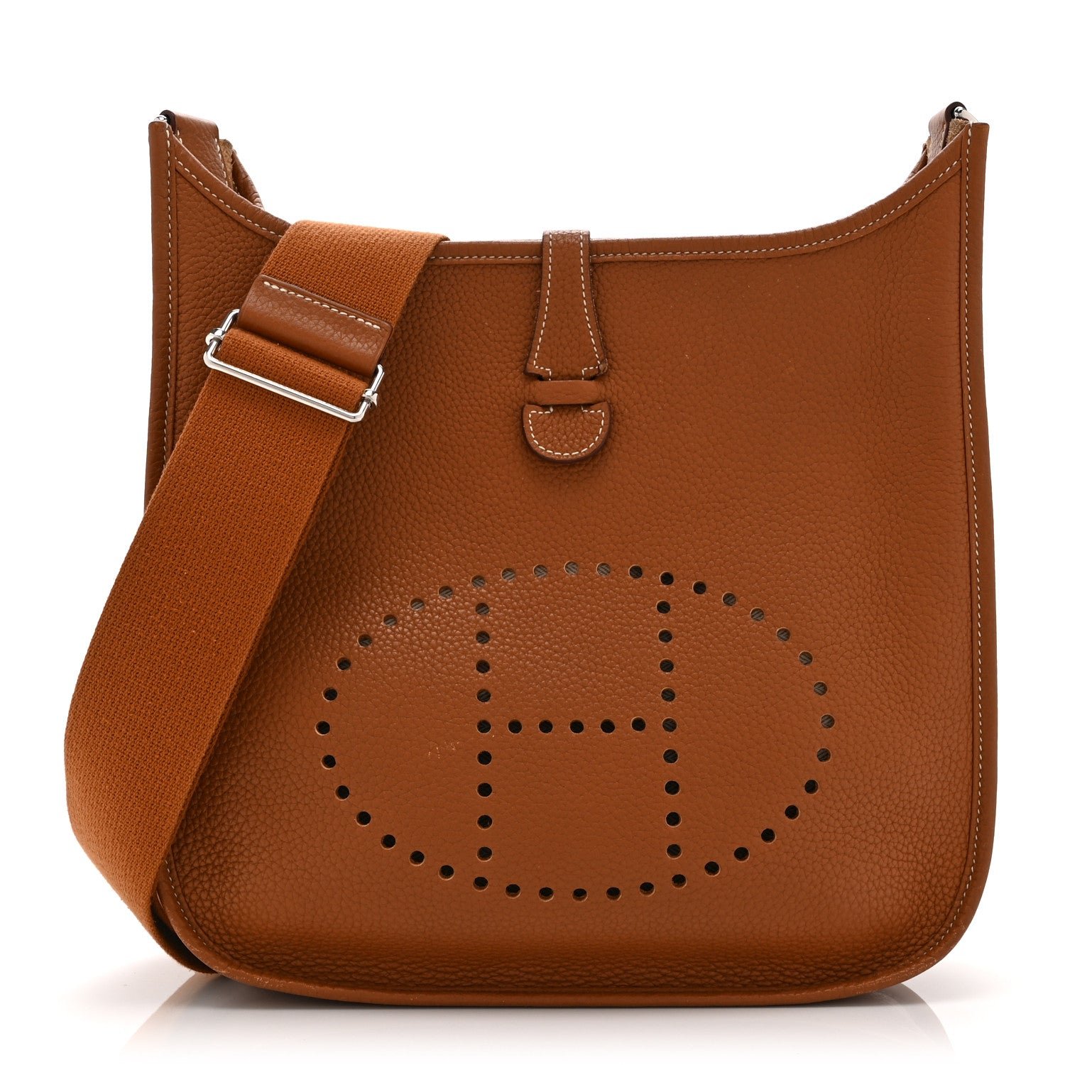 Hermes Taurillon Clemence Evelyne III PM Gold