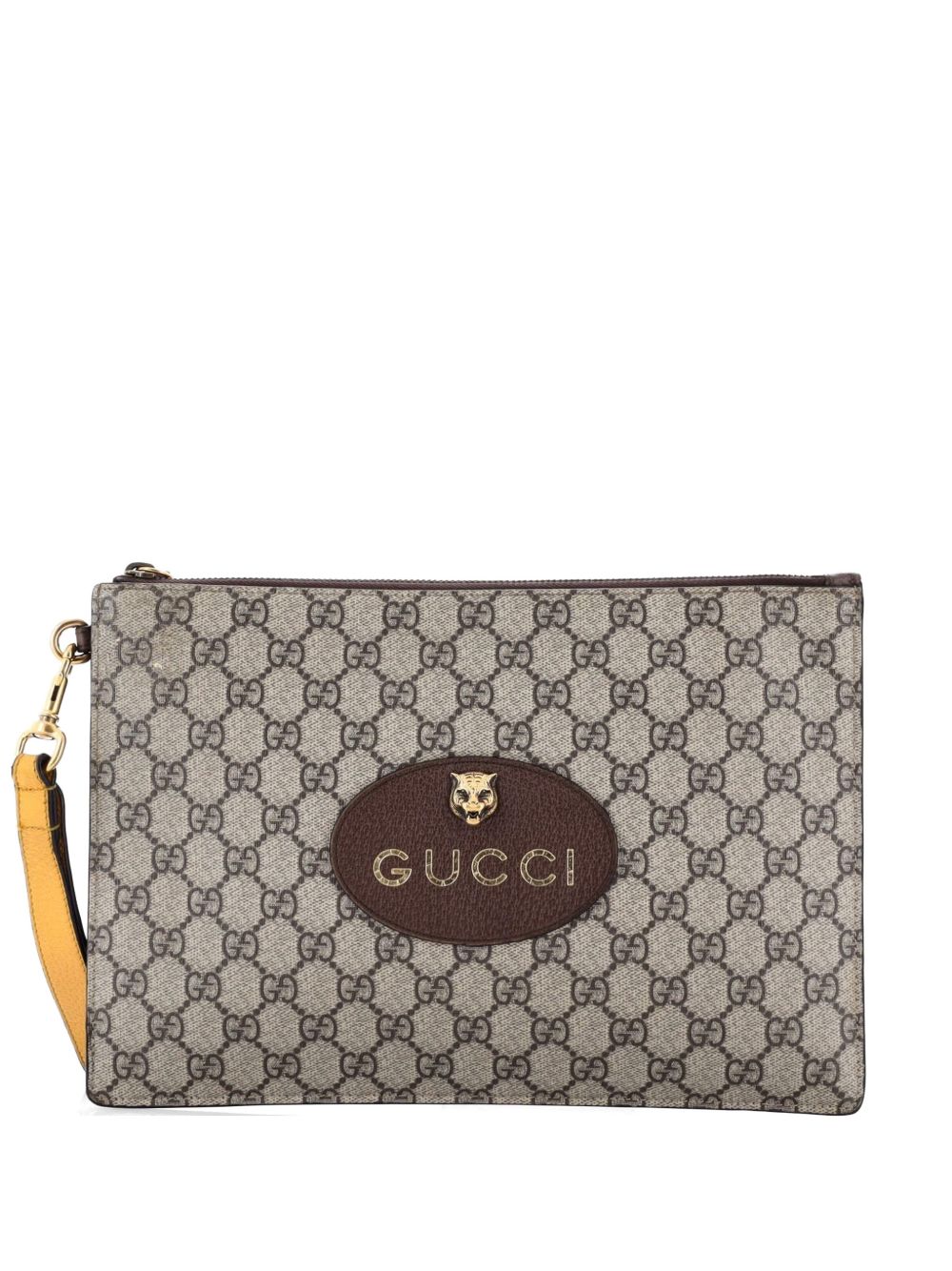 Neo Vintage Wristlet Pouch GG Coated Canvas clutch bag