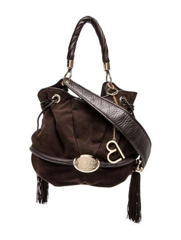 Lancel Suede Bucket Bag