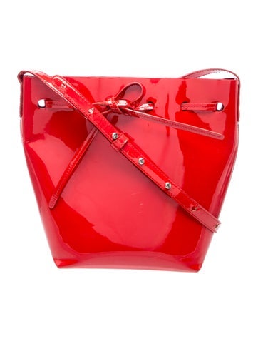 Patent Leather Bucket Bag