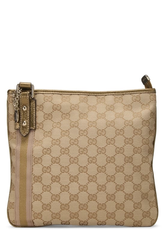 Gold Original GG Canvas Jolicoeur Messenger