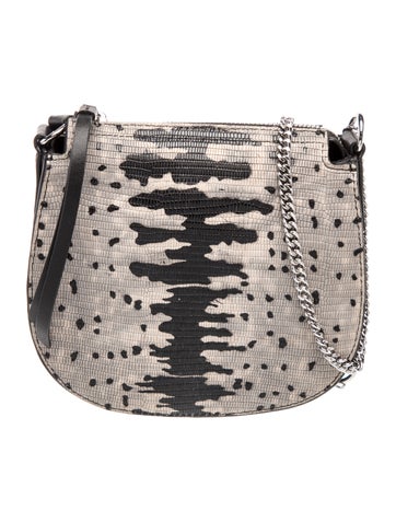 Embossed Leather Crossbody Bag